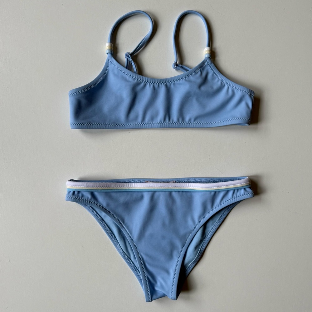 Sundek Girls Light Blue Bikini with Beads - Size 8